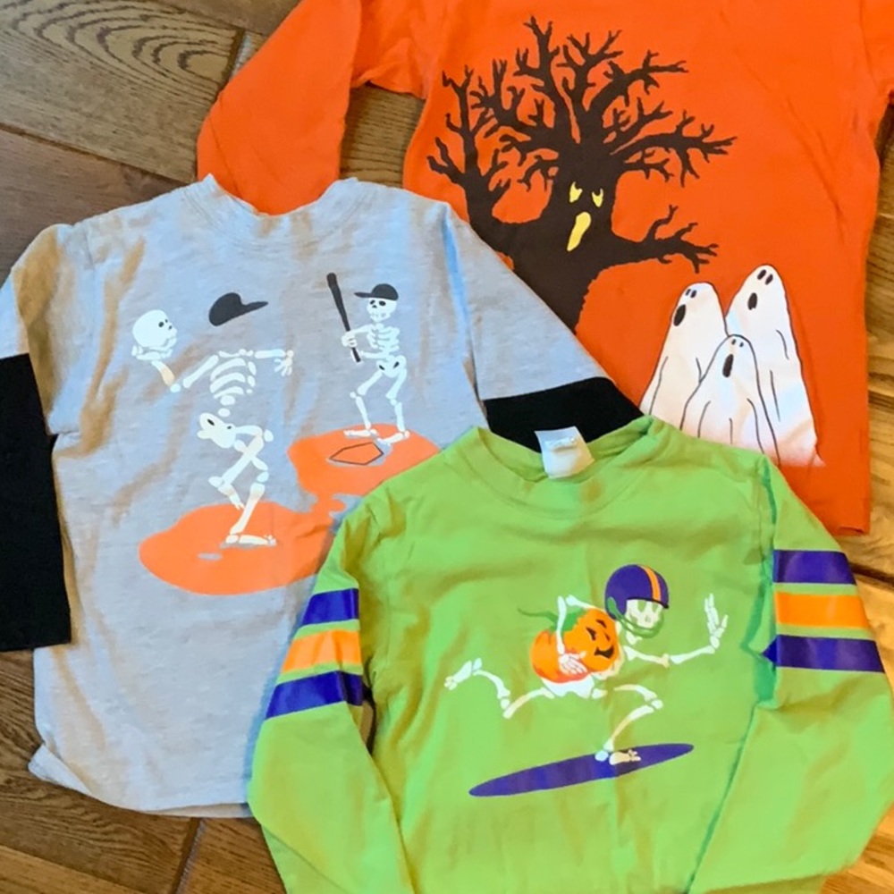 2 Halloween Boys long sleeve t-shirts